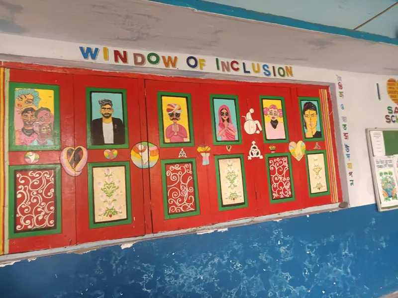 “Window of Inclusion” wall painting in a school